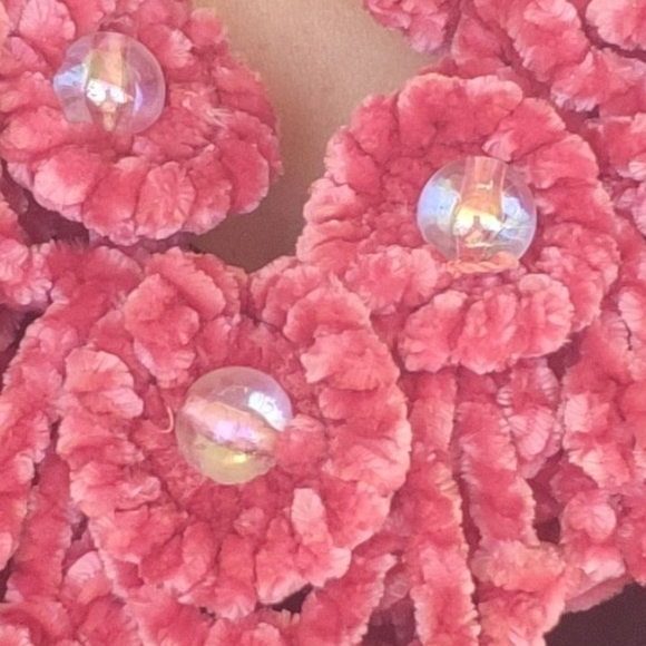 Infinity Scarf-Made 100% by hand. NWT- Frosted Cranberry Color. - Picture 7 of 7